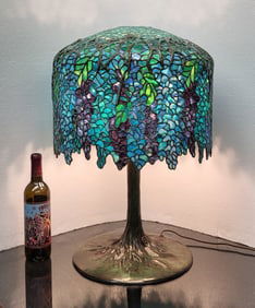 Tiffany Studios, New York, 30250. Wisteria Shade Table Lamp