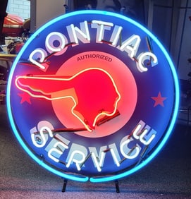 Pontiac Service Neon Sign