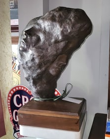 Bronze Sculpture on Mahogany Base "Alive"