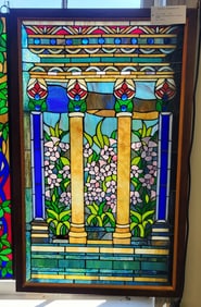 Stained Glass Collonade Window