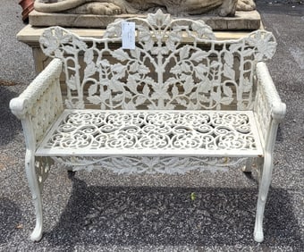 Biscottini Cast Iron Garden Bench