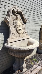 Bacchus Head Wall Fountain