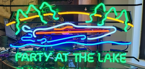 Party At The Lake Neon Sign