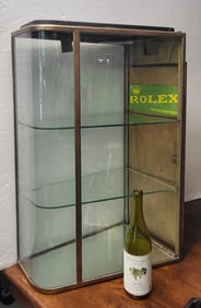 Brass and Glass Rolex Showcase