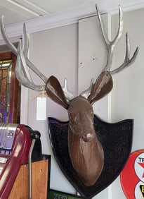 Cast Metal Stag Head
