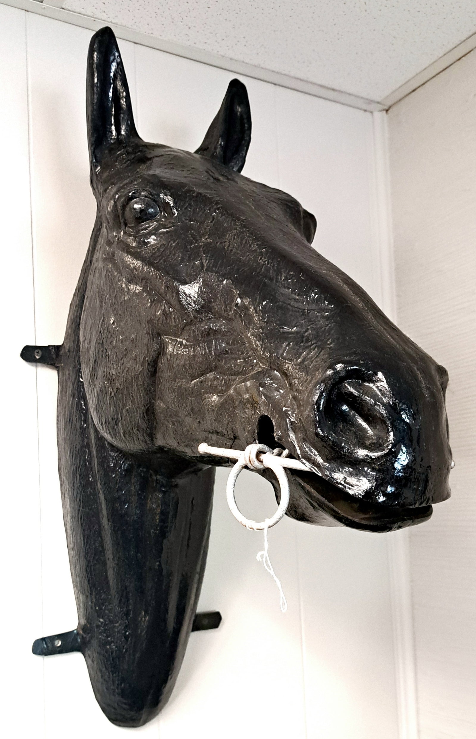 Black Composite Mold of a wall mount Horse Head (1 of 1)