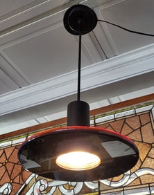 Futuristic Lucite Pendant Light by F. Ramond