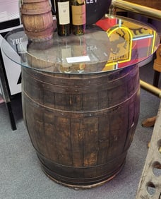 Wine Barrel Table