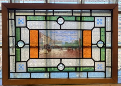Cottage Window, Scene From England 1883 Belgrave Square designed by Thomas Cubitt.