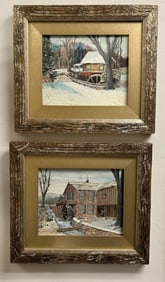 H. Rosenwald Oil On Canvas Scenes, Pair of Landscapes
