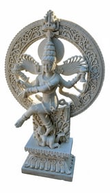 Marble sculpture of Hindu diety Shiva in the Nataraja form 63Jade statue of Hindu god Krishna