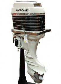 1960's Mercury 400s 45 hp Outboard Racing Boat Motor l15" Short Shaft, Electric Start, Remote, 4