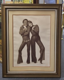 Collaboration Advertisement Print of Sammy Davis Jr, Provenance Sammy Davis Jr Family. 48" x 36"