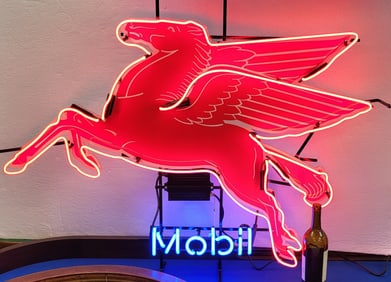 Mobil Pegasus Neon Sign