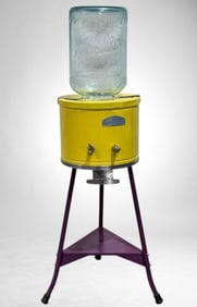 Koolaire restored water cooler with Stand with an Artic Glass Jar 55" H x 24" Diameter