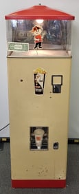 Vintage Federal floor model popcorn dispensing machine.