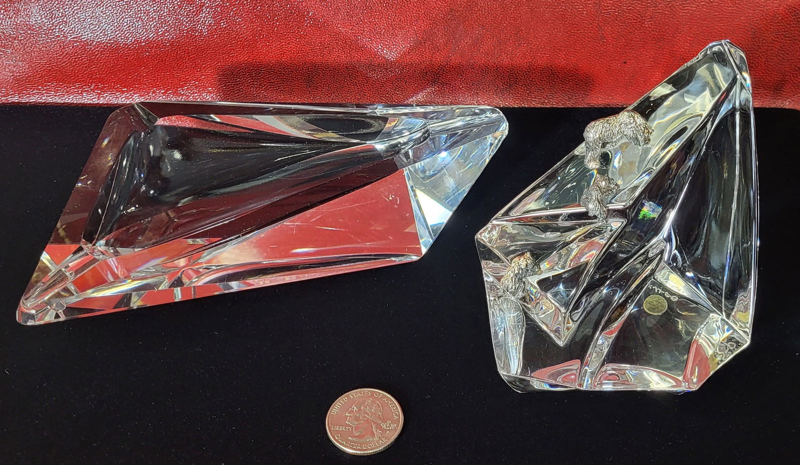 Franklin Mint polar bear sculpture. 4" H x 5" D (1 of 2)