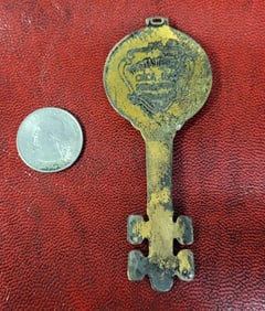 Antique Reed and Barton  sterling silver tasting key Dated 1880. 4" L x 1.5 W
