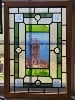 Cottage Window 19th Century Victoria Tower Scene London, England. 26" H x 17" W