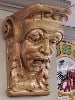 Cast plaster corbel head  Cincinnati Biergarten 12" H x 8" W x 10" D