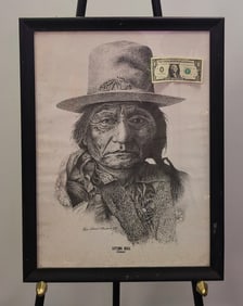 American School print of the iconic Sitting Bull. 28.5" H x 22" W