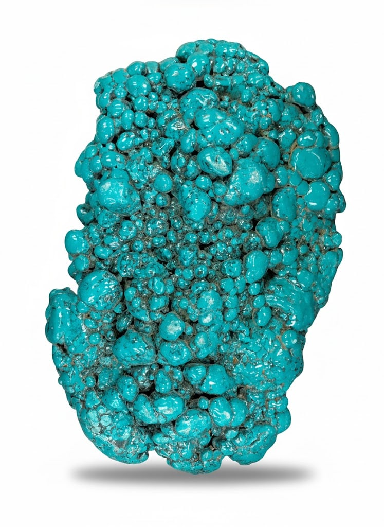 Large Turquoise Display Botryoidal Habit- Vibrant Blue-Green Colors (1 of 4)