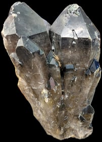 Extra Large Black and Smoky Quartz. 22"H x 12"W x 12,"D