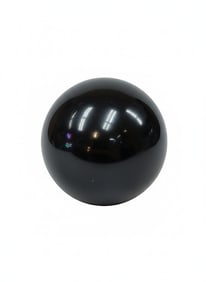 Black Smooth Sphere. Approx 3"