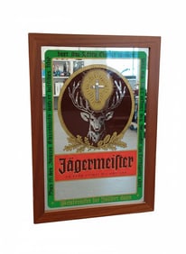 Jagermeister Bar Framed Mirror Advertising Sign.