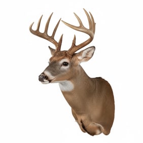 Taxidermy: White Tail Deer Mount.