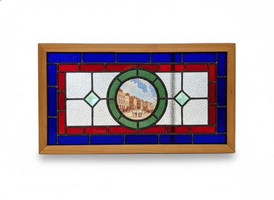 Cottage Stained Glass Window. Grosvenor Square. Approx 1840 London. England. Historic London.