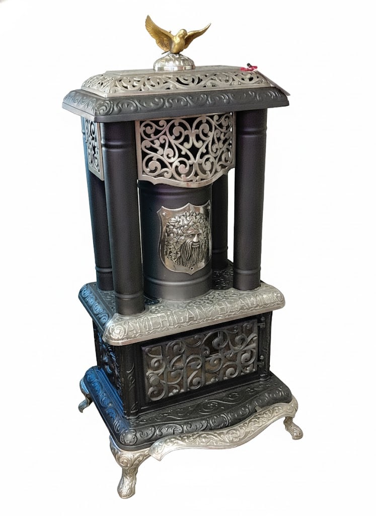 Fully Restored Cast Iron Parlor Stove in Great Working Condition. American Beauty No. 25 on Front of (1 of 12)
