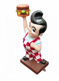 Big Boy Standing Statue: In Great Condition. Outdoor-Ready; Cast Aluminum