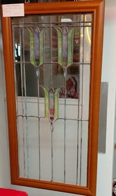 Custom Tulip Stained Glass Window