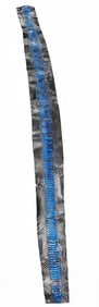 5 Ft Long Dyed & Blue and Black Genuine Snake Skin.