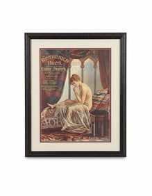 Rothschild Matted, Framed & Signature Piece (Nude) Liquor Store Print for Advertising.