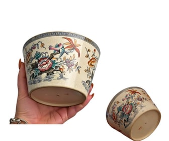 Antique Fine Art Asian Bowl (with Crazing) and with Red Sign on Bottom