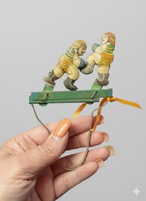 Antique Tin Boxing Toy.
