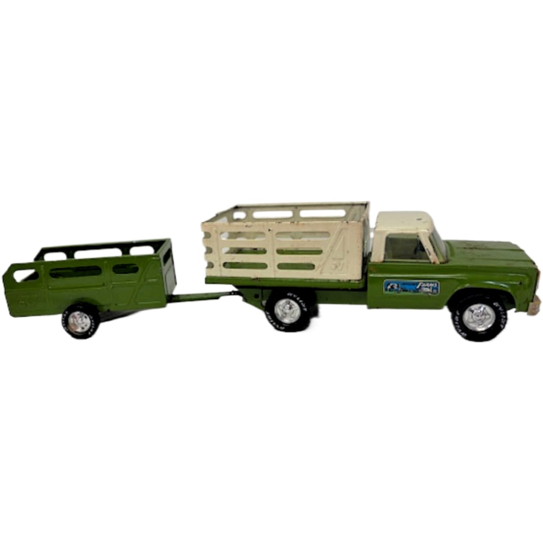 Vintage Nylint Farms Pickup Truck with Stock Trailer (1 of 12)