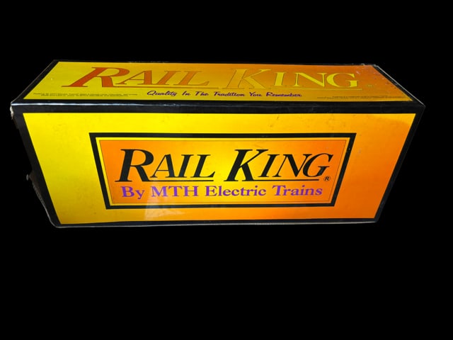 Vintage O-27 Scale Rail King Die Cast Norfolk & Western Die Cast Water Tender with Original Box.: Vintage O-27 Scale Rail King Die Cast Norfolk & Western Die Cast Water Tender with Original Box.