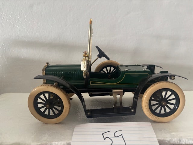 Maxitoys "Limited Edition" Green Pressed Steel Convertible with Working Steering & J.B. Balloon (1 of 5)
