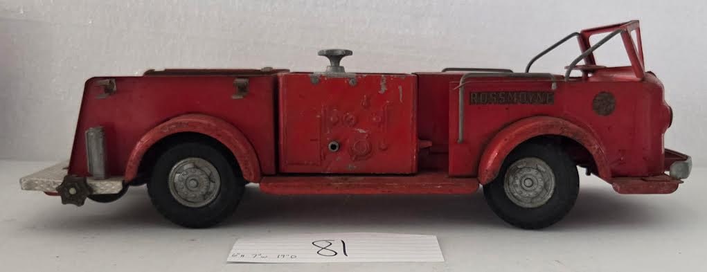 Heavy Gauge Doepke “Rossmoyne” Fire Engine (1950-1954)Heavy Gauge Pressed Steel Fire (1 of 3)