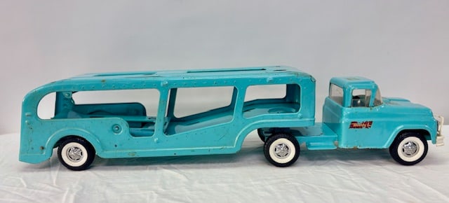 Vintage Buddy L Car Transport Cab and Trailer: Vintage Buddy L Car Transport Cab and Trailer