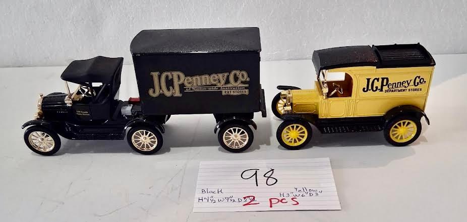 Lot of 2 Vintage Style Diecast Model Cars (1 of 3)