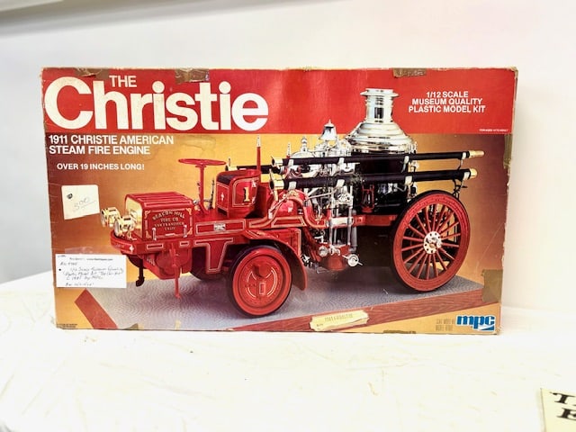 Vintage 1911 Model Fire Steam Engine Kit, "The Christie", 1/12 Scale: Vintage 1911 Model Fire Steam Engine Kit, "The Christie", 1/12 Scale, Original Box and packaging.