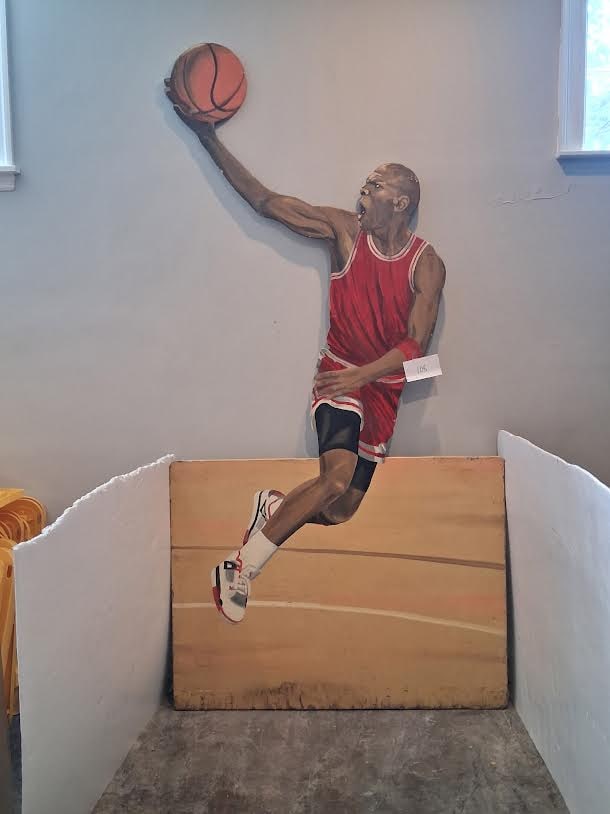 Life-Size Wooden Cut Out Figure of Michael Jordan (1 of 1)