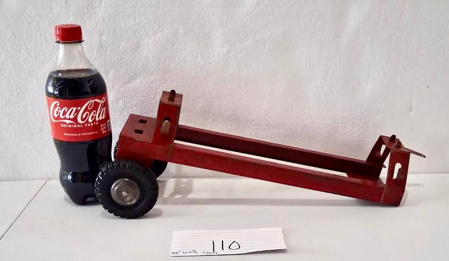 10” L Pressed Steel 2 wheel trailer red Trailer (1 of 2)