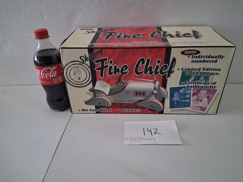 Die Cast "Skippy Fire Chief" Mini Pedal Car with Original Box (1 of 2)
