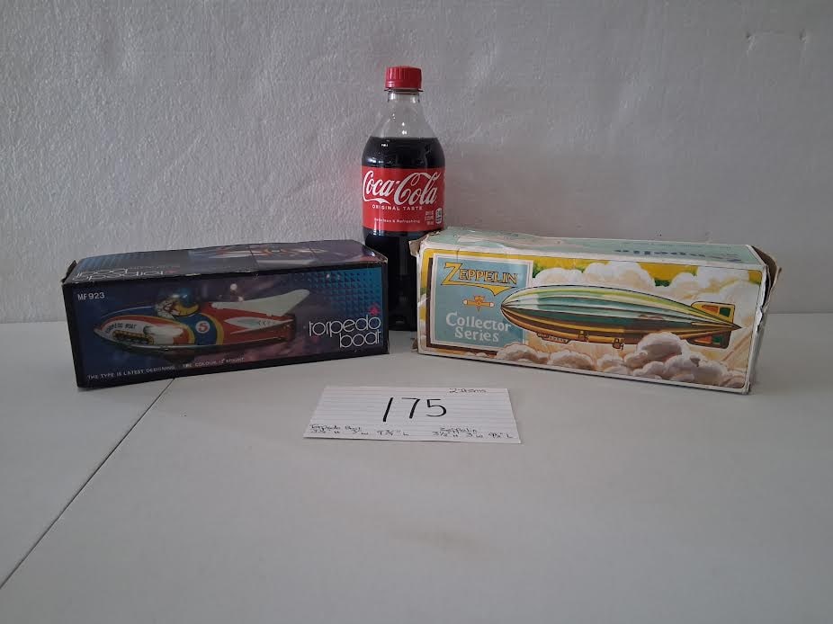 Boxed Tin Zepplin Torpedo Boat (Japan) (1 of 5)