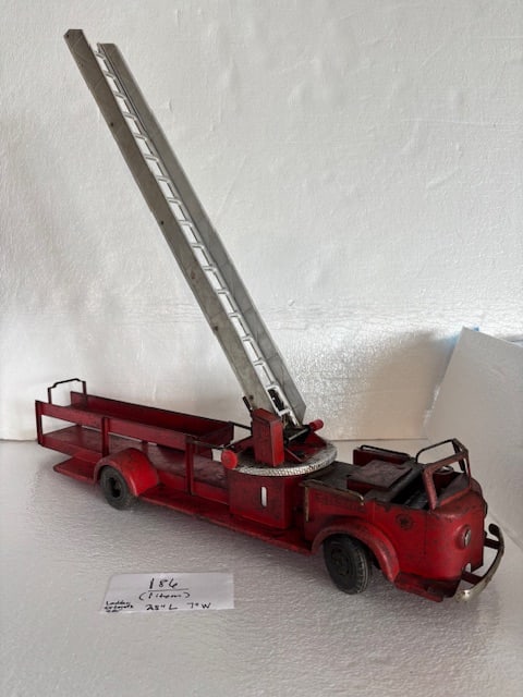 Doepke “Rossmoyne” Aerial Fire Engine Heavy Gauge Pressed Steel Fire Truck (1 of 1)